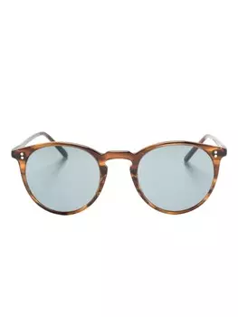 Oliver Peoples солнцезащитные очки O'Malley с эффектом омбре, коричневый