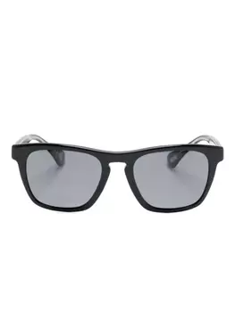 Oliver Peoples солнцезащитные очки R-3 в квадратной оправе, черный