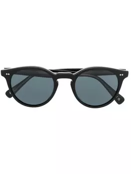 Oliver Peoples солнцезащитные очки Romare в круглой оправе, черный