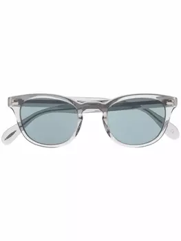 Oliver Peoples солнцезащитные очки Sheldrake в круглой оправе, серый