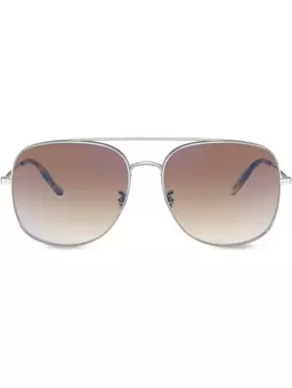 Oliver Peoples солнцезащитные очки Taron, серебристый