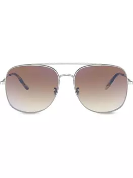 Oliver Peoples солнцезащитные очки Taron, серебристый