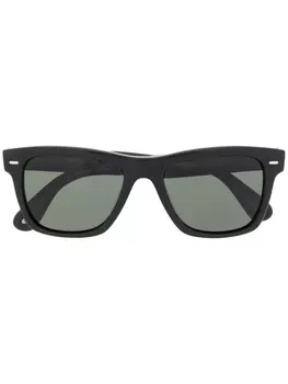 Oliver Peoples солнцезащитные очки в квадратной оправе, черный