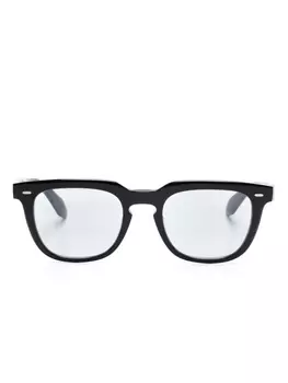 Oliver Peoples солнцезащитные очки в квадратной оправе, черный