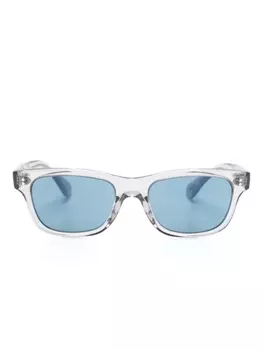 Oliver Peoples солнцезащитные очки в оправе «вайфарер» Rosson, серый
