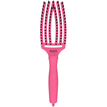 Olivia Garden Fingerbrush AMOUR средняя ярко-розовая расческа, 1 шт.