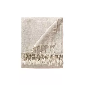 Оливия бежевое покрывало benuta