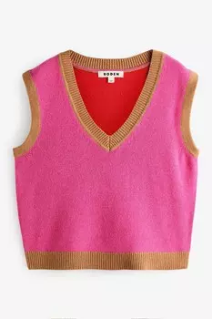 Оливия мериносовая майка Boden, розовый