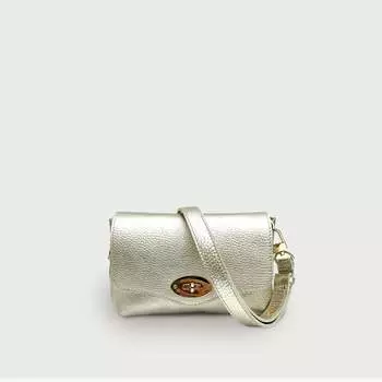 Оливковая кожаная сумка Maddie Apatchy London, золото