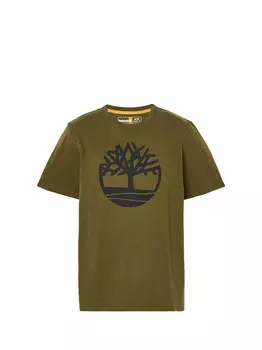 Оливковая мужская футболка Timberland