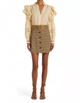 Оливковая юбка Carla Shibori Marie Oliver