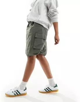 Оливковая юбка миди карго Sixth June