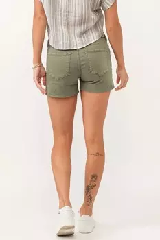 Оливковые шорты со средней посадкой Gigi Dear John Denim, оливковый