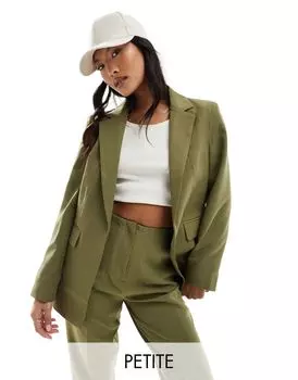 Оливковый блейзер Miss Selfridge Petite