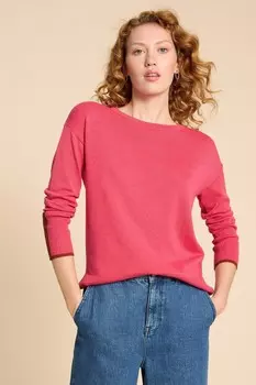 Оливковый свитер White Stuff, розовый