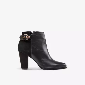 Olla ботильоны из замши и кожи Dune, черный