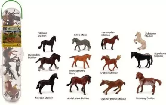 Ollecta Мини-лошадки в тубе Collecta