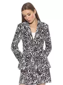 Olya Блейзер с поясом ALEXIA ADMOR, цвет zebra