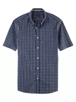 OLYMP рубашка с короткими рукавами "Casual", цвет морской волны