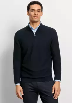 OLYMP Свитер с круглым вырезом "OLYMP Knit Casual", цвет морской волны