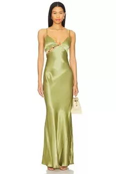 Olympia платье миди в бисере Minkpink, spring green