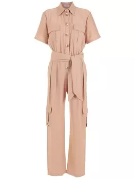 Olympiah комбинезон на пуговицах с короткими рукавами, нейтральный цвет