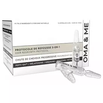 Oma & Me Regrowth Protocol 3-in-1 12 Ampoules Markenlos
