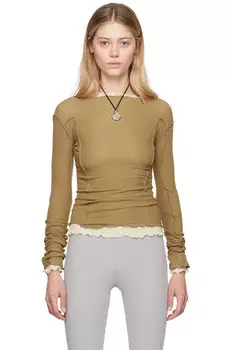 Омато футболка с длинным рукавом Baserange, коричневый