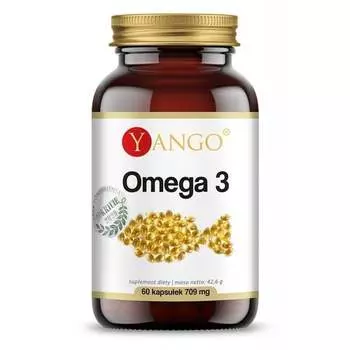 Омега-3, 500 мг, 35% ЭПК, 25% ДГК, 60 капсул, производитель Yango