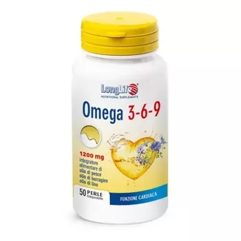 Omega 3-6-9 LongLife 50 светозащищенных жемчужин Longlife Srl