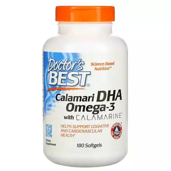 Омега-3 Doctor's Best Calamari DHA, 180 капсул