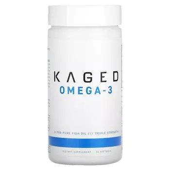 Омега-3 Kaged рыбий жир тройной силы, 60 мягких таблеток
