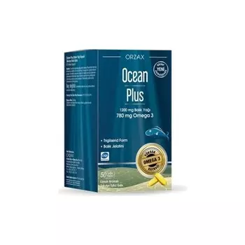 Омега-3 Orzax Ocean Plus, 50 мягких желатиновых капсул