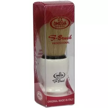 Omega белая помазок для бритья из синтетических волос