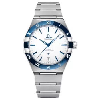 Omega Constellation Co-Axial Master Chronometer Автоматические мужские часы из стали с белым циферблатом 131.30.41.21.04.001