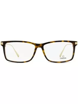OMEGA EYEWEAR очки в прямоугольной оправе, коричневый