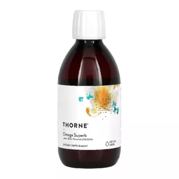 Омега с кислотами со вкусом лимона и ягод Thorne Research, 250 мл