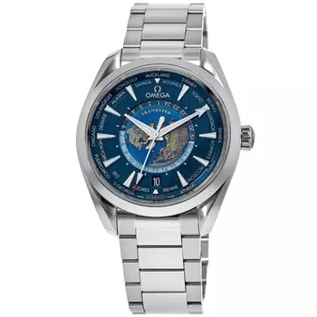Omega Seamaster Aqua Terra 150M Woldtimer Blue Dial стальные мужские часы, синий