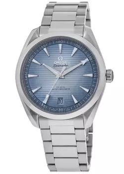 Omega Seamaster Aqua Terra 75th Anniversary Автоматические мужские часы из стали с синим циферблатом 220.10.41.21.03.005