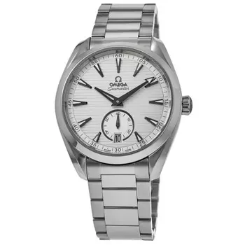 Omega Seamaster Aqua Terra Small Seconds 41 мм Серебряный циферблат Стальные мужские часы 220.10.41.21.02.002