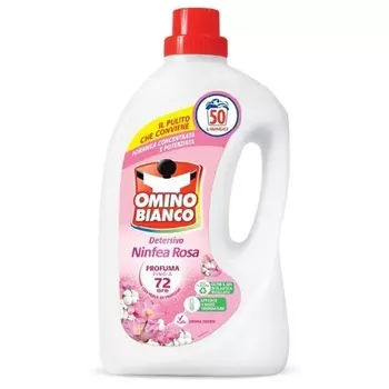 OMINO BIANCO LAVATRICE LIQUIDO 50 MIS NINFEA ROSA