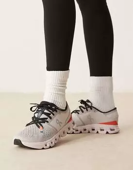 ON – Cloud X 4 – спортивные кроссовки серого и красного цвета On Running