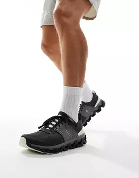 ON – Cloudswift 3 – Беговые кроссовки черно-лаймового цвета