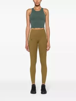 On Running спортивные легинсы Movement, зеленый