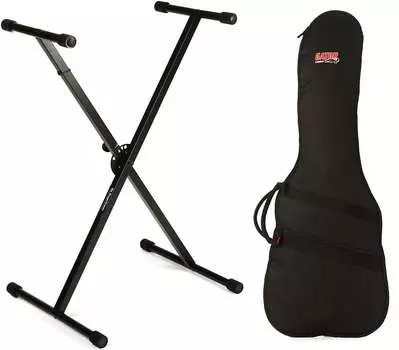 On-Stage KS7190 Classic Single-X Stand Bundle с Gator Economy Gig Bag — электрогитара Gator + On-Stage GBE-ELECT=1 KS7190=1