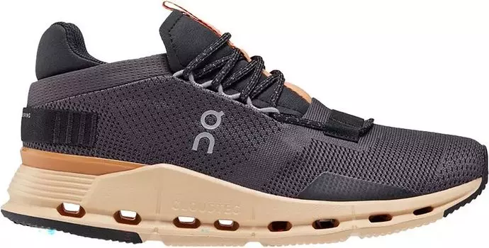 On Женская обувь Cloudnova, черный/оранжевый