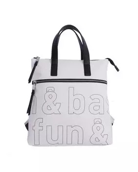 Ona белый женский рюкзак на молнии Fun & Basics, белый