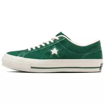 One Star Canvas Shoes Unisex Low-top Green Converse