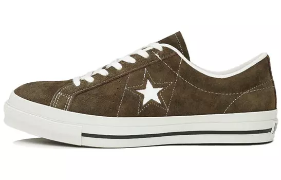 One Star Canvas Shoes Unisex Low-top Green/white Converse