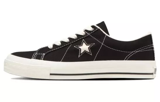 One Star Сделано в Японии Винтажный холст Черный Converse